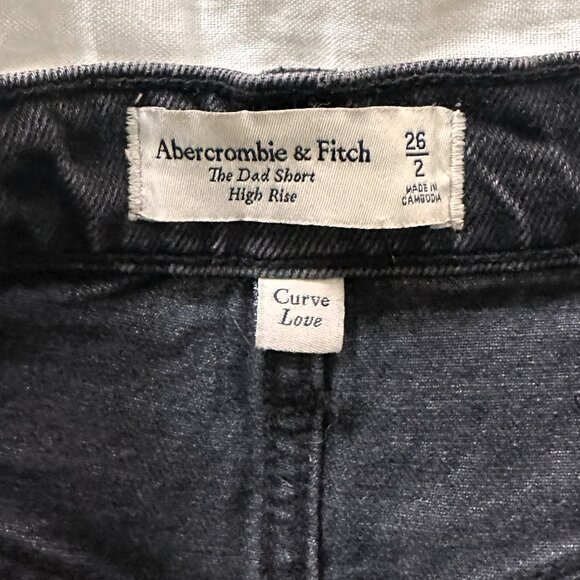 Black Denim Shorts Abercrombie - Picture 4 of 4